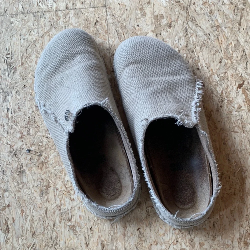 Birkenstock cloth slip ons 40 - Picture 2 of 7